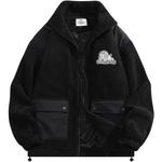 Бархатная куртка унисекс Doraemon, Черный - фото 2