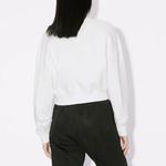 Толстовка женская Kenzo короткая, белый - фото 5