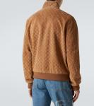 GG замшевый блузон Gucci, кэмел - фото 4