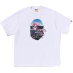 Футболка Bape Cityscape Ape Head Relaxed Fit A BATHING APE, белый - фото