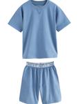 Пижама Next, цвет Sky blue/Dark green - фото 4