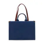 Джинсовая сумка-шоппер с вышивкой логотипа Pinko, синий - фото 2