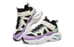 Кроссовки для девочек GS черные/белые/фиолетовые Skechers, фиолетовый - фото 3