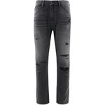 Джинсы унисекс черные CAT - фото