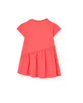 Детское платье 100% хлопок с коротким рукавом Boboli, коралловый - фото 3