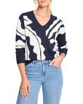 Свитер NIC+ZOE Shadow Reef Sweater, цвет Indigo Multi - фото