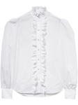 Рубашка из хлопка с оборками PUCCI, белый - фото