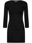 Платье мини с круглым вырезом Dsquared1, черный - фото