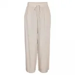 Брюки Noisy May Leilani Loose Fit, бежевый - фото 3