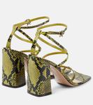 Кожаные сандалии Gianvito Rossi, зеленый - фото 3