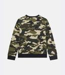 Толстовка детская Guess с камуфляжным принтом, зеленый - фото 2