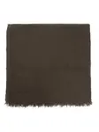 Потертый шарф Rick Owens, коричневый - фото