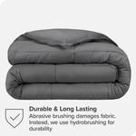 Альтернативная пододеяльник Bare Home Down, черный - фото 5