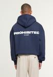 Толстовка PROHIBITED Zip-up sweatshirt, Navy/Dark Blue - фото