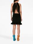 JW Anderson юбка мини с оборками, черный - фото 4