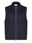 Шерстяной жилет D4.0, синий - фото