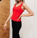 Майка женская POL, цвет cherry - фото 3