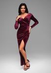 Ombre Вечернее платье в темно-красном цвете - фото 5