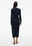 Платье VILA Shirt dress, Navy Blazer/Dark Blue - фото 3