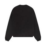Толстовка Stussy Varsity Oversized Crewneck, черный - фото 2