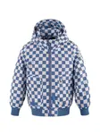 Куртка с капюшоном в клетку Gosoaky, синий - фото