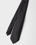 Шерстяной галстук Prada, серый - фото 4