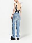 Balmain zebra-print zip-up bodysuit, черный - фото 4