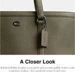 COACH мужская сумка Gotham Zip Top Tote, Army Green - фото 4