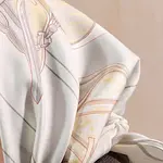 HERMES Шелковый шёлковый платок женский белый, White - фото 8