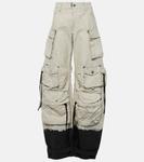 Джинсы карго fern The Attico, мультиколор - фото