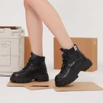 Ботинки женские Dickies Martin на массивной подошве, черный - фото 8