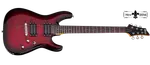 Электрогитара Schecter C-6 Plus, прозрачный вишневый градиент - фото