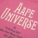 Футболка A Bathing APE Ape Head Graphic Aape, розовый - фото 3