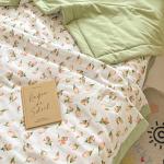 Yalu Одеяло летнее хлопковое 100х150 см, дышащее, гипоаллергенное - фото 4