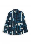 Блуза TOM TAILOR Button-down blouse, Teal Geometric Design/Teal - фото 5