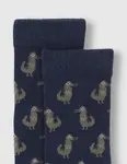 Детские носки с принтом крокодилов Gocco, темно-синий - фото 2