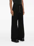 Хлопковые брюки на молнии Rick Owens, черный - фото 3