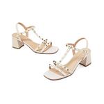 Сандалии на ремешках 5,5 см женские COMELY, экрю - фото 8