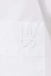 Хлопчатобумажная рубашка Hugo, белый - фото 5