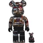 BE@RBRICK Bearbrick Bait X Medicom Transformers Megatron Silver - фото