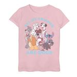 Футболка с рисунком Disney's Franchise Dog Friends для девочек 7–16 лет, розовый - фото