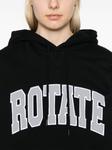 Худи с вышитым логотипом ROTATE BIRGER CHRISTENSEN, черный - фото 5