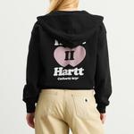 Толстовка с капюшоном и застежкой-молнией в форме сердца Carhartt Wip, черный - фото 3