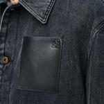 Джинсовая куртка мужская черная Loewe, черный - фото 5