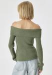 Джемпер OFF SHOULDER Koton, зеленый - фото 4