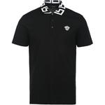 Футболка поло мужская черная VERSACE - фото