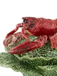Супница cabbage lobster, 21,6х31х31,2 см, Bordallo Pinheiro, зеленый - фото 2