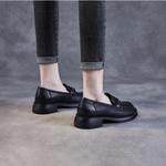 Devanro Коричнево-черные женские лоферы, цвет Black - фото 5