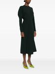 Платье с длинным рукавом Victoria Beckham, зеленый - фото 2