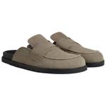 Закрытые тапочки мужские серые HERMES - фото 3